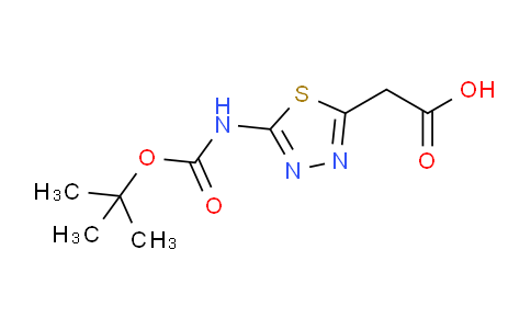 CAS No. 1782770-94-8, 2-[2-(BOC-Amino)-1,3,4-thiadiazol-5-yl]acetic acid