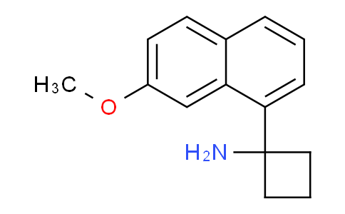 CAS No. 1784323-85-8, 1-(7-Methoxy-1-naphthyl)cyclobutanamine