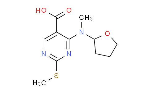 CAS No. 1065075-56-0, 4-(Methyl(tetrahydrofuran-2-yl)amino)-2-(methylthio)pyrimidine-5-carboxylic acid