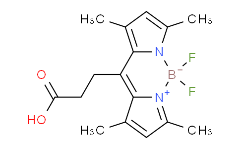 CAS No. 216961-95-4, 10-(2-Carboxyethyl)-5,5-difluoro-1,3,7,9-tetramethyl-5H-dipyrrolo[1,2-c:2',1'-f][1,3,2]diazaborinin-4-ium-5-uide