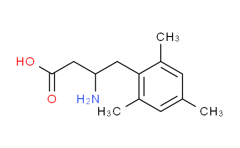 CAS No. 1481848-83-2, 3-Amino-4-(2,4,6-trimethylphenyl)butyric Acid