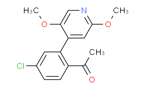 CAS No. 2201839-84-9, 4’-Chloro-2’-(2,5-dimethoxy-4-pyridinyl)acetophenone