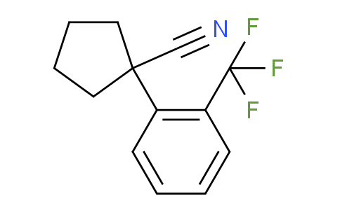 CAS No. 136619-38-0, 1-[2-(Trifluoromethyl)phenyl]cyclopentanecarbonitrile