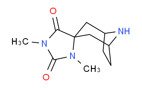 CAS No. 1956310-49-8, 1',3'-Dimethyl-8-azaspiro[bicyclo[3.2.1]octane-3,4'-imidazolidine]-2',5'-dione