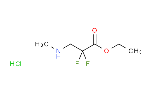 CAS No. 1956311-12-8, Ethyl 2,2-Difluoro-3-(methylamino)propanoate Hydrochloride