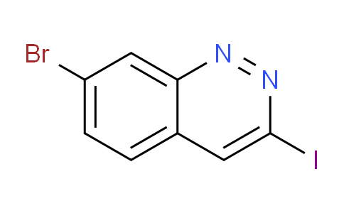 CAS No. 1956332-51-6, 7-Bromo-3-iodocinnoline