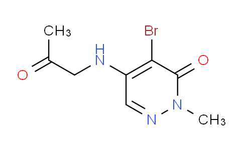 CAS No. 1956340-45-6, 4-Bromo-2-methyl-5-((2-oxopropyl)amino)pyridazin-3(2H)-one