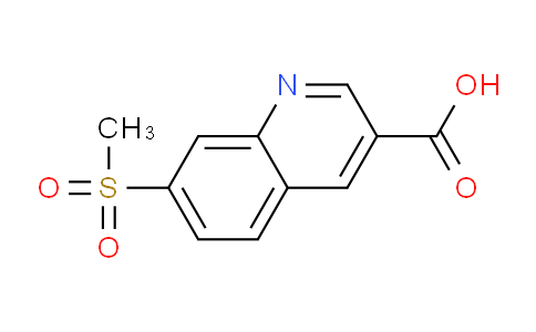 CAS No. 1956341-19-7, 7-(Methylsulfonyl)quinoline-3-carboxylic acid