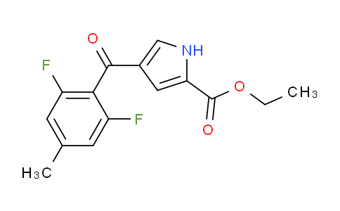 CAS No. 1956380-78-1, Ethyl 4-(2,6-difluoro-4-methylbenzoyl)-1H-pyrrole-2-carboxylate