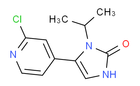 CAS No. 1956381-65-9, 5-(2-Chloropyridin-4-yl)-1-isopropyl-1H-imidazol-2(3H)-one