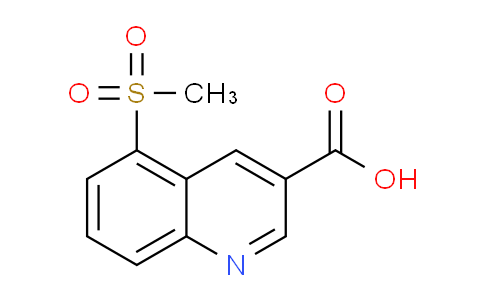 CAS No. 1956383-11-1, 5-(Methylsulfonyl)quinoline-3-carboxylic acid