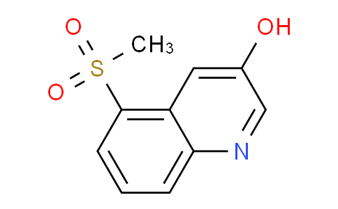 CAS No. 1956384-81-8, 5-(Methylsulfonyl)quinolin-3-ol