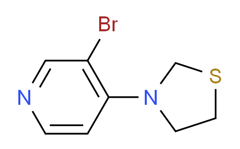CAS No. 1779121-15-1, 3-(3-Bromopyridin-4-yl)thiazolidine