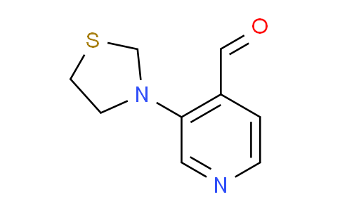 CAS No. 1779121-52-6, 3-(Thiazolidin-3-yl)isonicotinaldehyde