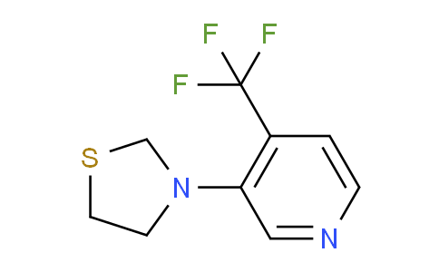 CAS No. 1779122-77-8, 3-(4-(Trifluoromethyl)pyridin-3-yl)thiazolidine