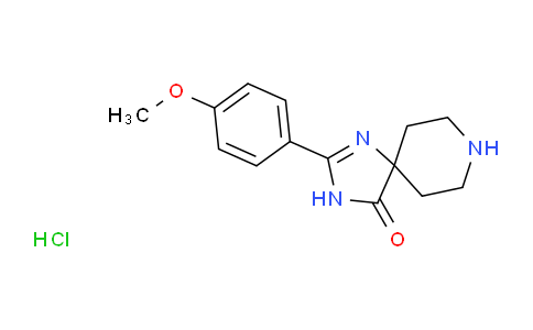 CAS No. 1779133-27-5, 2-(4-Methoxyphenyl)-1,3,8-triazaspiro[4.5]dec-1-en-4-one hydrochloride