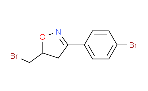 CAS No. 1781251-81-7, 5-(Bromomethyl)-3-(4-bromophenyl)-4,5-dihydroisoxazole