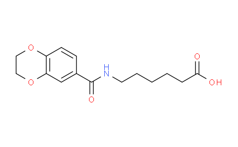 CAS No. 313688-52-7, 6-(2,3-Dihydrobenzo[b][1,4]dioxine-6-carboxamido)hexanoic acid