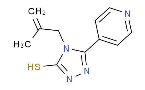CAS No. 307327-60-2, 4-(2-Methylallyl)-5-(pyridin-4-yl)-4H-1,2,4-triazole-3-thiol
