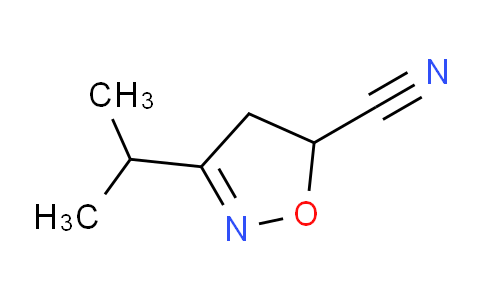 CAS No. 190907-49-4, 3-Isopropyl-4,5-dihydroisoxazole-5-carbonitrile