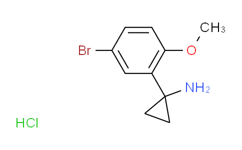 CAS No. 1909309-53-0, 1-(5-Bromo-2-methoxyphenyl)cyclopropanamine Hydrochloride