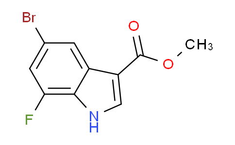CAS No. 1360951-29-6, Methyl 5-Bromo-7-fluoroindole-3-carboxylate