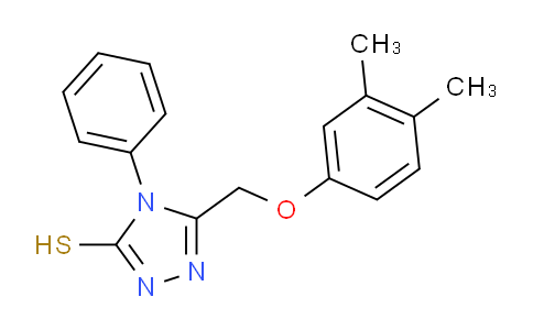 CAS No. 136414-33-0, 5-((3,4-Dimethylphenoxy)methyl)-4-phenyl-4H-1,2,4-triazole-3-thiol