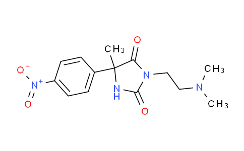 CAS No. 302323-12-2, 3-(2-(Dimethylamino)ethyl)-5-methyl-5-(4-nitrophenyl)imidazolidine-2,4-dione