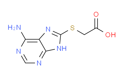 CAS No. 304444-52-8, 2-((6-Amino-9H-purin-8-yl)thio)acetic acid