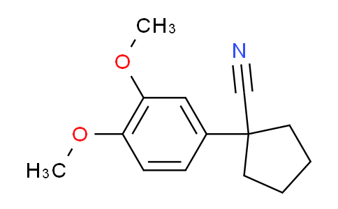 CAS No. 34975-22-9, 1-(3,4-Dimethoxyphenyl)cyclopentanecarbonitrile