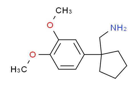 CAS No. 34975-23-0, 1-(3,4-Dimethoxyphenyl)cyclopentanemethanamine