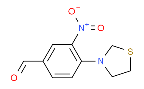 CAS No. 1774893-95-6, 3-Nitro-4-(thiazolidin-3-yl)benzaldehyde