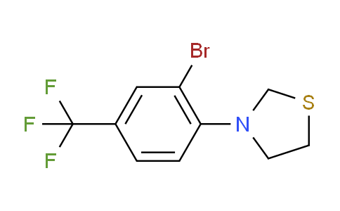 CAS No. 1774895-82-7, 3-(2-Bromo-4-(trifluoromethyl)phenyl)thiazolidine