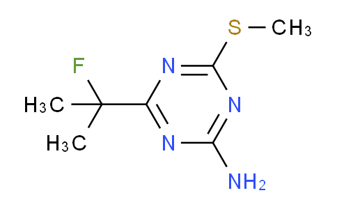 CAS No. 253870-30-3, 4-(2-Fluoropropan-2-yl)-6-(methylthio)-1,3,5-triazin-2-amine
