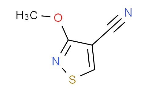 CAS No. 31815-41-5, 3-Methoxyisothiazole-4-carbonitrile