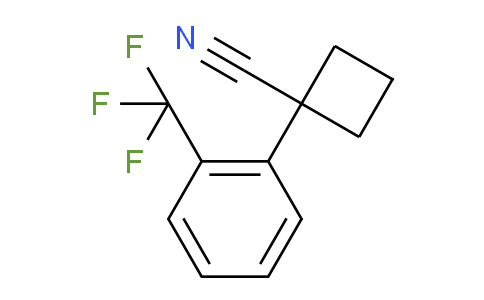 CAS No. 29786-42-3, 1-[2-(Trifluoromethyl)phenyl]cyclobutanecarbonitrile