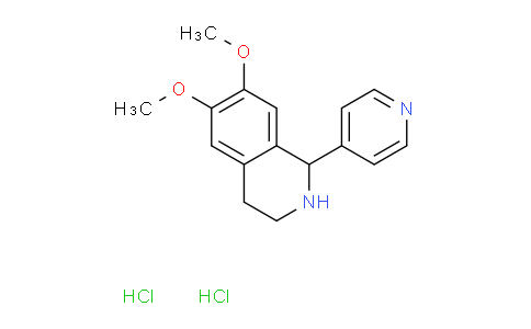 CAS No. 298196-89-1, 6,7-Dimethoxy-1-(pyridin-4-yl)-1,2,3,4-tetrahydroisoquinoline dihydrochloride