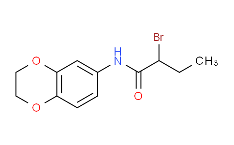 CAS No. 347342-54-5, 2-Bromo-N-(2,3-dihydrobenzo[b][1,4]dioxin-6-yl)butanamide