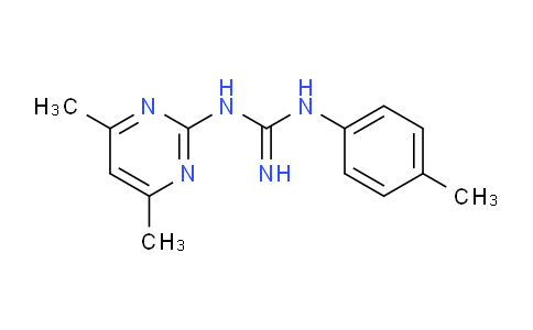 CAS No. 34747-51-8, 1-(4,6-Dimethylpyrimidin-2-yl)-3-(p-tolyl)guanidine
