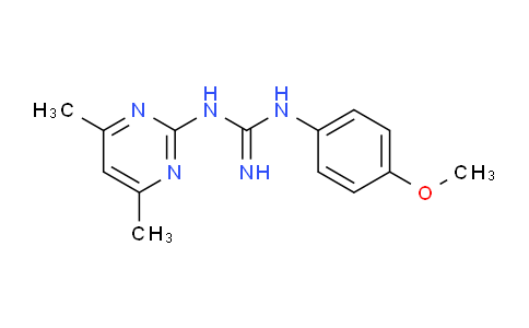 CAS No. 34747-52-9, 1-(4,6-Dimethylpyrimidin-2-yl)-3-(4-methoxyphenyl)guanidine