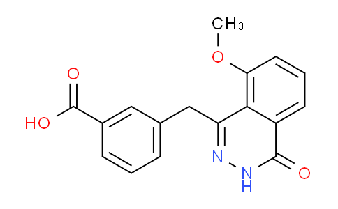 CAS No. 1624262-07-2, 3-((8-Methoxy-4-oxo-3,4-dihydrophthalazin-1-yl)methyl)benzoic acid