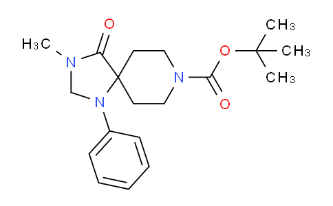 CAS No. 209530-76-7, tert-Butyl 3-methyl-4-oxo-1-phenyl-1,3,8-triazaspiro[4.5]decane-8-carboxylate