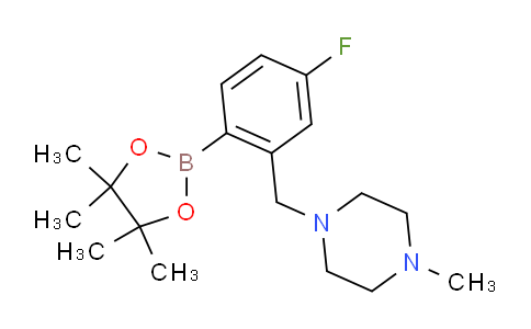 CAS No. 2096340-29-1, 4-Fluoro-2-[(4-methyl-1-piperazinyl)methyl]phenylboronic Acid Pinacol Ester
