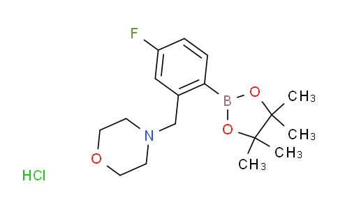 CAS No. 2096340-34-8, 4-Fluoro-2-(morpholinomethyl)phenylboronic Acid Pinacol Ester Hydrochloride