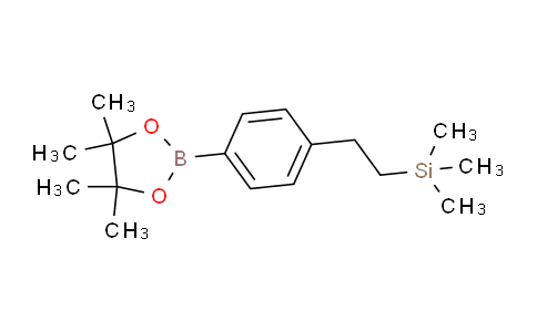 CAS No. 2096994-91-9, trimethyl(4-(4,4,5,5-tetramethyl-1,3,2-dioxaborolan-2-yl)phenethyl)silane