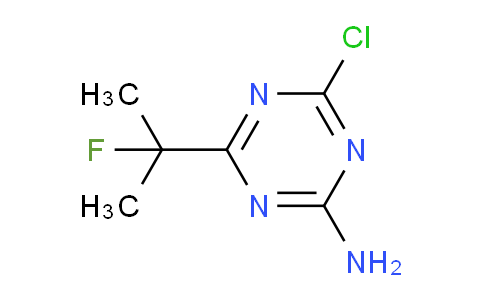 CAS No. 252577-14-3, 4-Chloro-6-(2-fluoropropan-2-yl)-1,3,5-triazin-2-amine