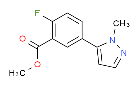 CAS No. 2089289-04-1, Methyl 2-Fluoro-5-(1-methyl-5-pyrazolyl)benzoate