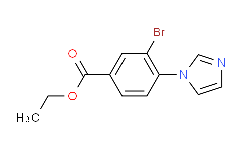 CAS No. 2118576-79-5, Ethyl 3-Bromo-4-(1-imidazolyl)benzoate