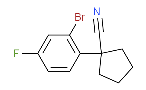 CAS No. 2118802-02-9, 1-(2-Bromo-4-fluorophenyl)cyclopentanecarbonitrile