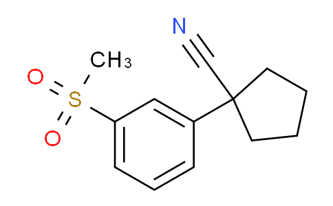 CAS No. 2120495-01-2, 1-[3-(Methylsulfonyl)phenyl]cyclopentanecarbonitrile